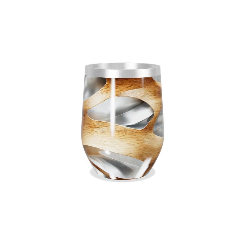 Copo Térmico Slim - Madeira e Aço Inox