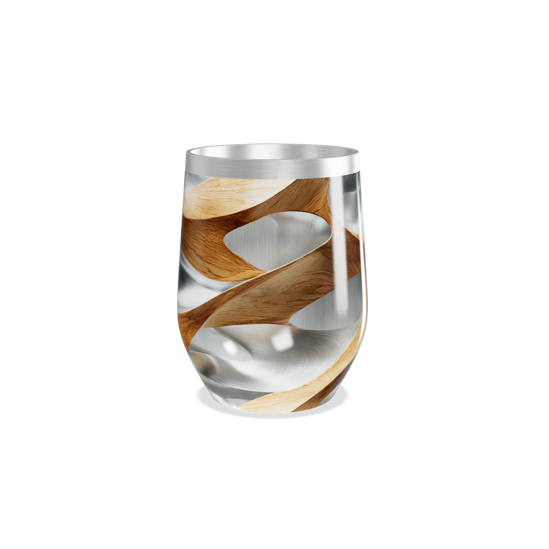 Copo Térmico Slim - Madeira e Aço Inox