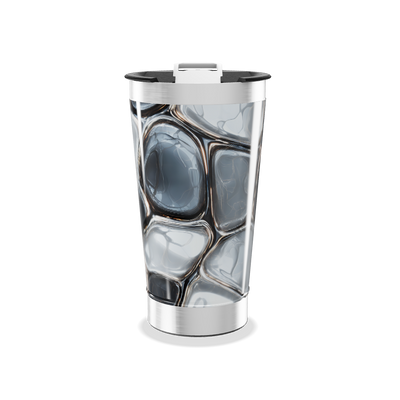 Copo Térmico - Estampa Abstrata Cinza