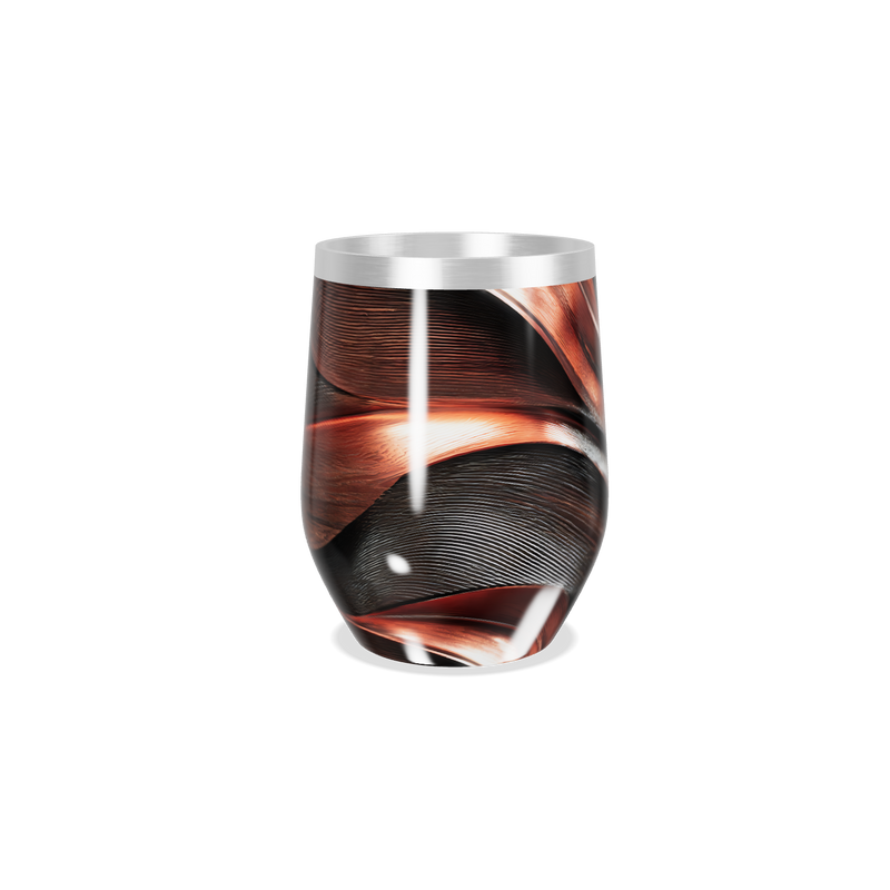 Copo Térmico Slim - Preto Cobre Abstrato