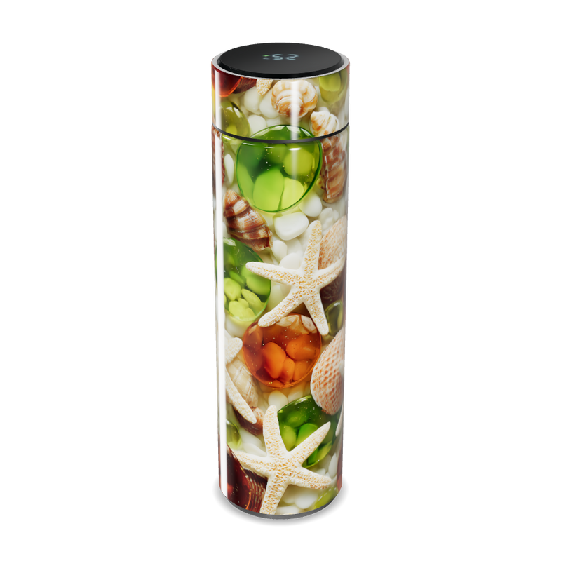 Garrafa Térmica Touch - Decorada com Conchas