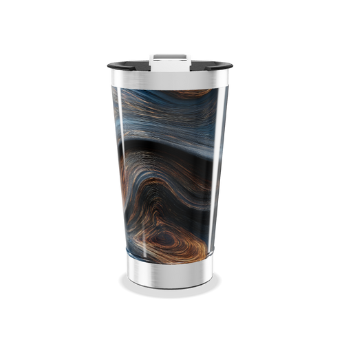 Copo Térmico - Estampa Mármore Azul