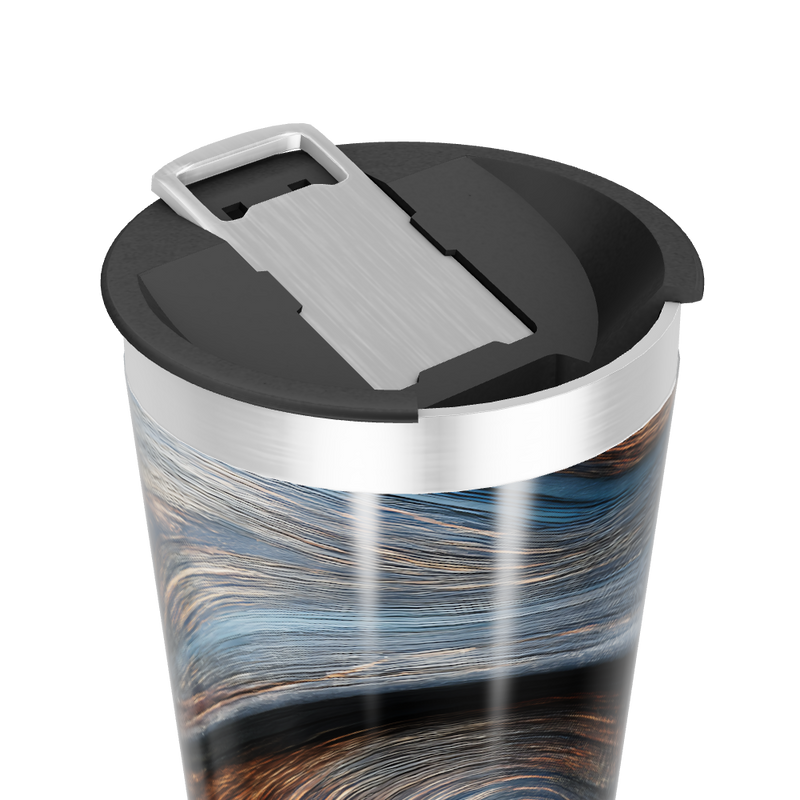 Copo Térmico - Estampa Mármore Azul