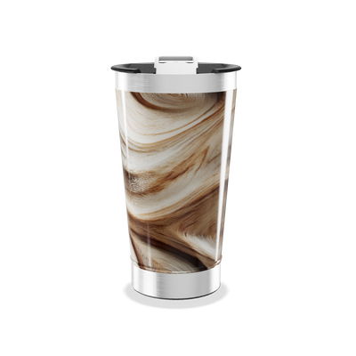 Copo Térmico - Estampa Mármore Marrom