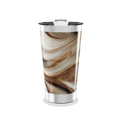 Copo Térmico - Estampa Mármore Marrom
