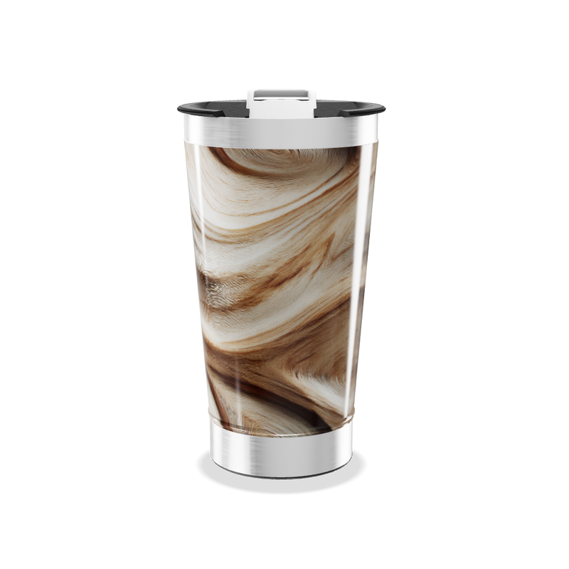 Copo Térmico - Estampa Mármore Marrom
