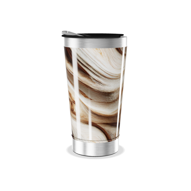 Copo Térmico - Estampa Mármore Marrom