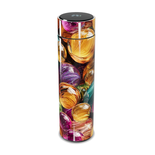 Garrafa Térmica Touch - Colorida com Estampa Vidro