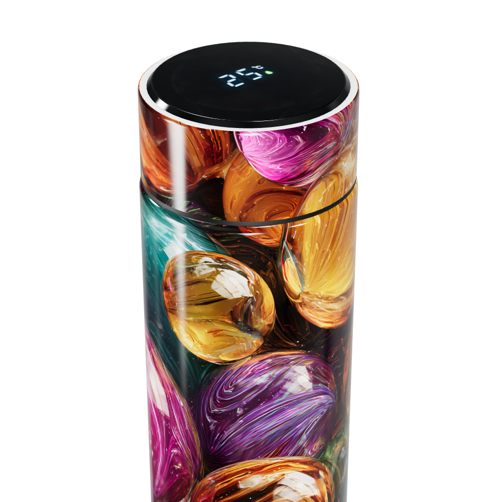 Garrafa Térmica Touch - Colorida com Estampa Vidro