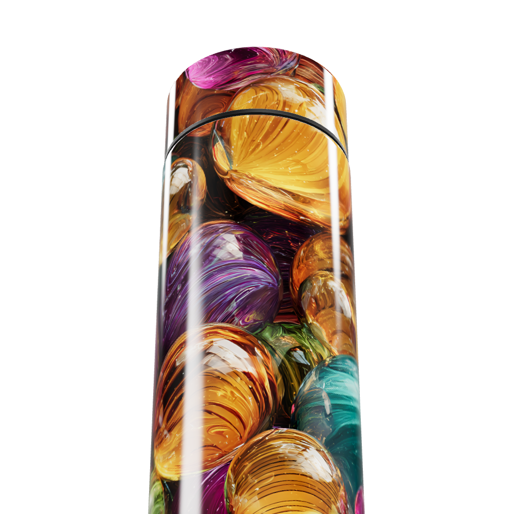 Garrafa Térmica Touch - Colorida com Estampa Vidro