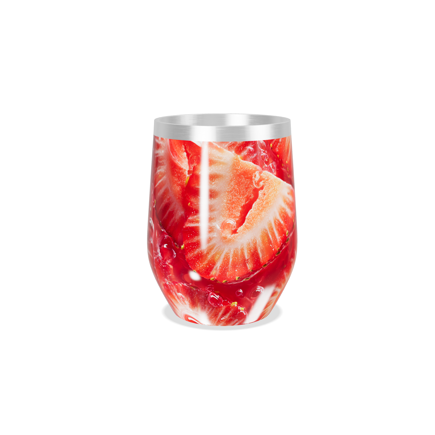 Copo Térmico Slim - Estampa Morangos