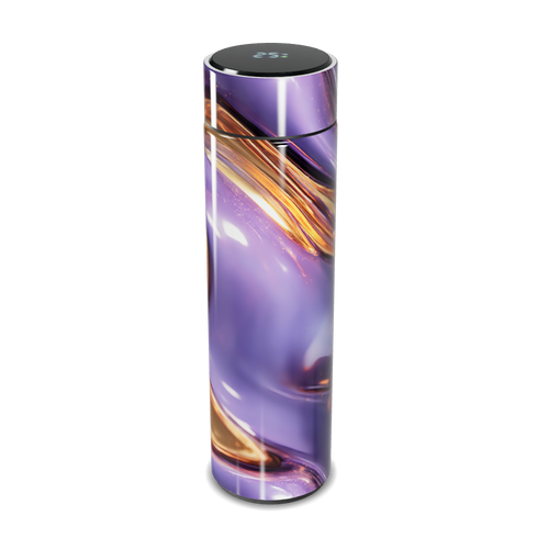 Garrafa Térmica Touch - Roxa Mármore Digital