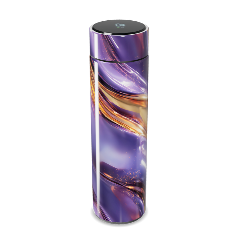 Garrafa Térmica Touch - Roxa Mármore Digital