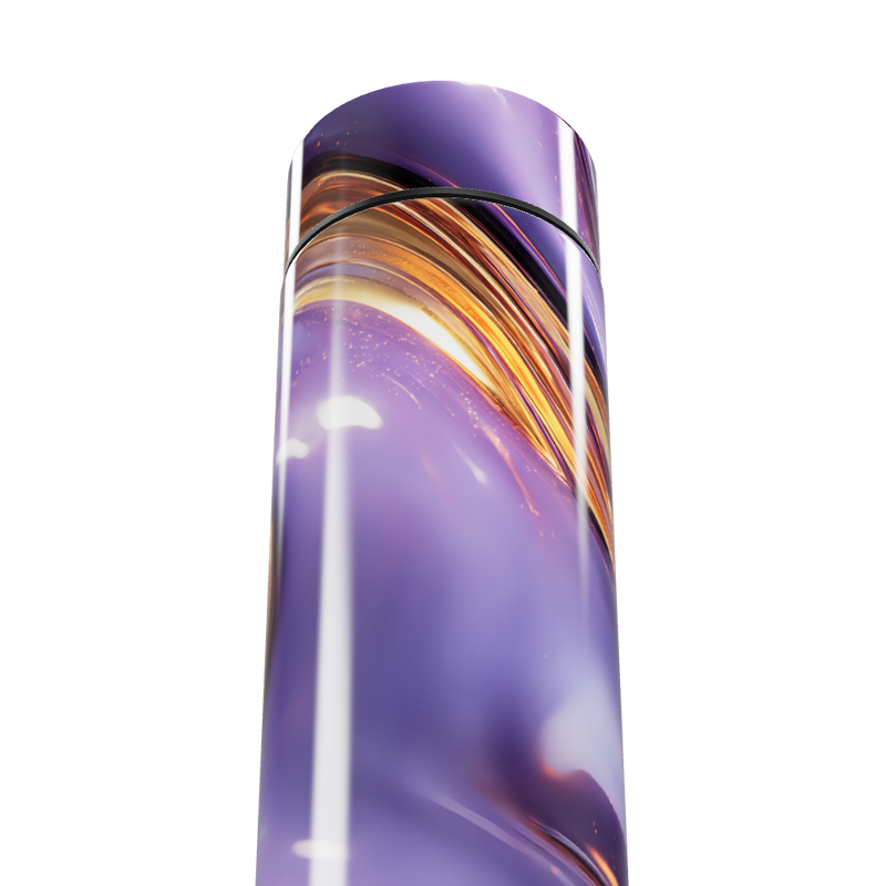 Garrafa Térmica Touch - Roxa Mármore Digital