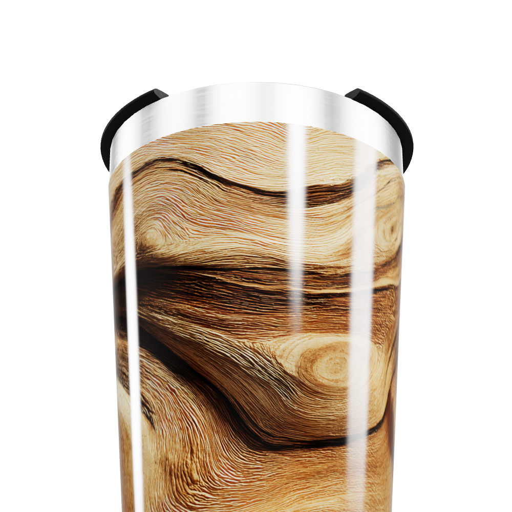 Copo Térmico - Estampa Madeira Aço Inox