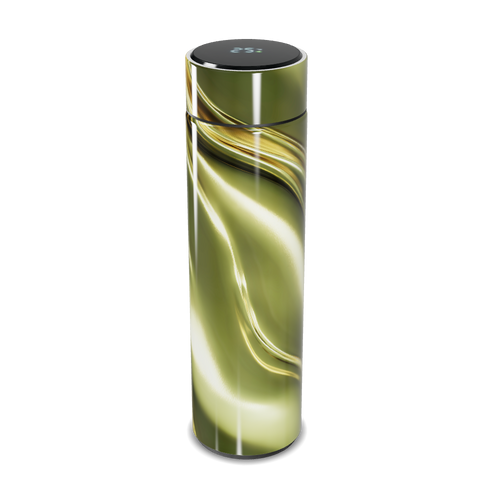 Garrafa Térmica Touch - Verde Marmorizada Inox