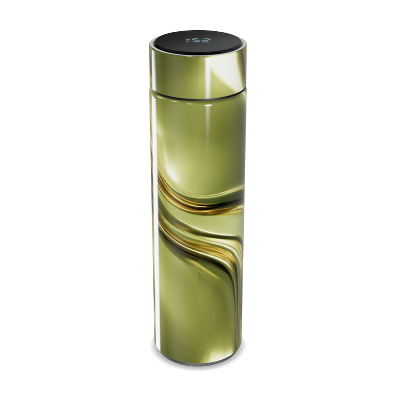 Garrafa Térmica Touch - Verde Marmorizada Inox