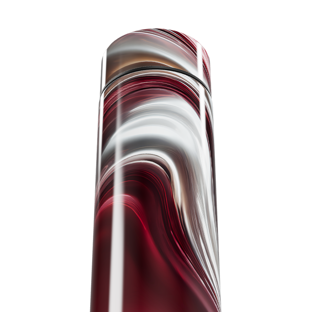 Garrafa Térmica Touch - Vermelha Mármore Digital