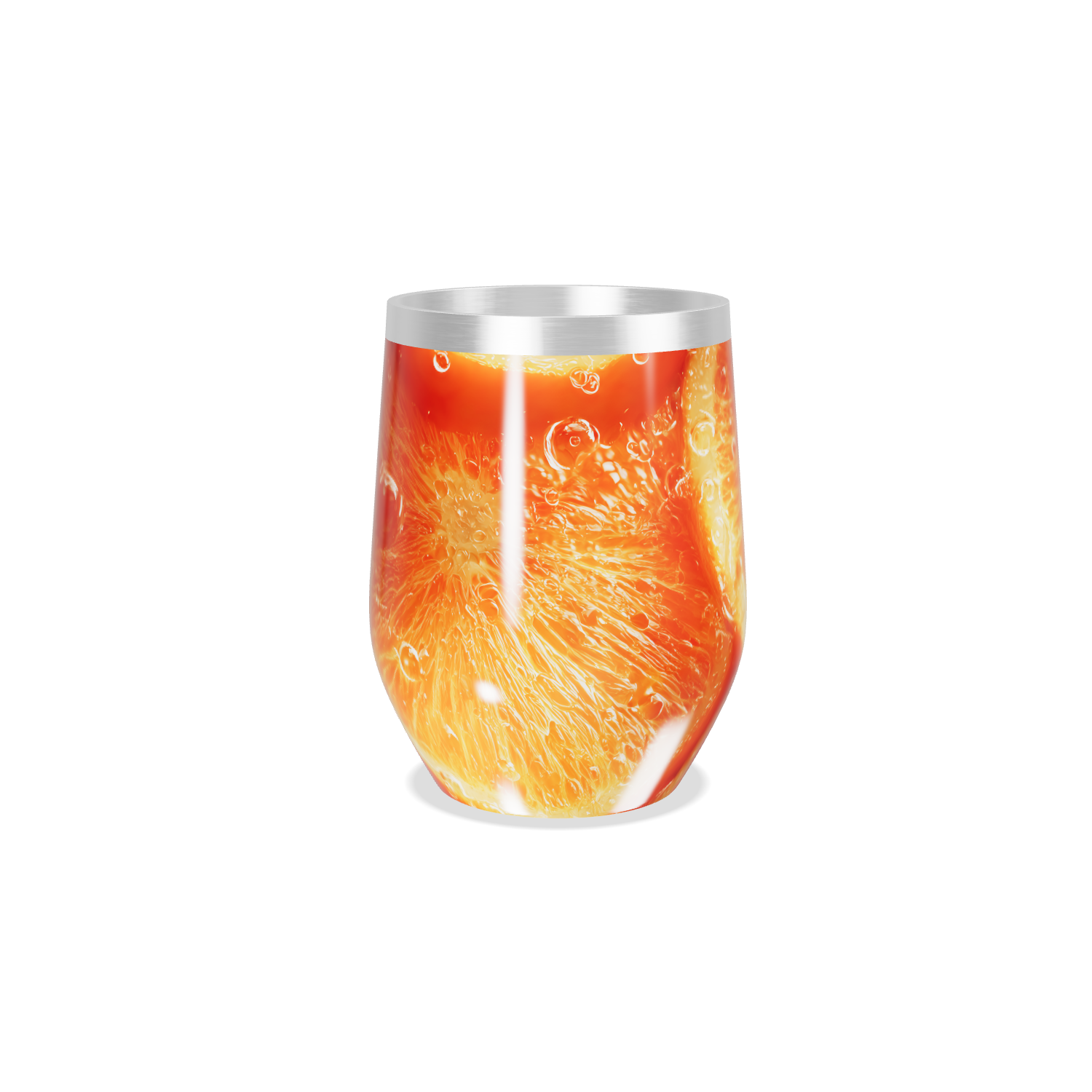 Copo Térmico Slim - Estampa Laranja Frutas