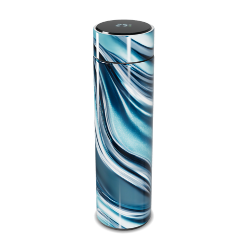 Garrafa Térmica Touch - Azul Marmorizado