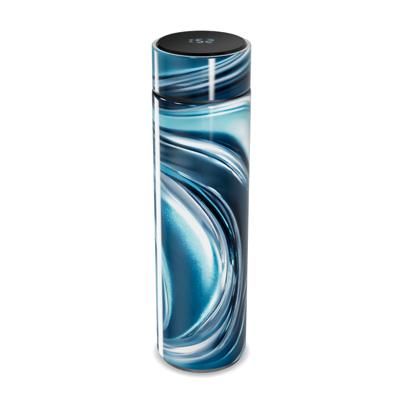 Garrafa Térmica Touch - Azul Marmorizado