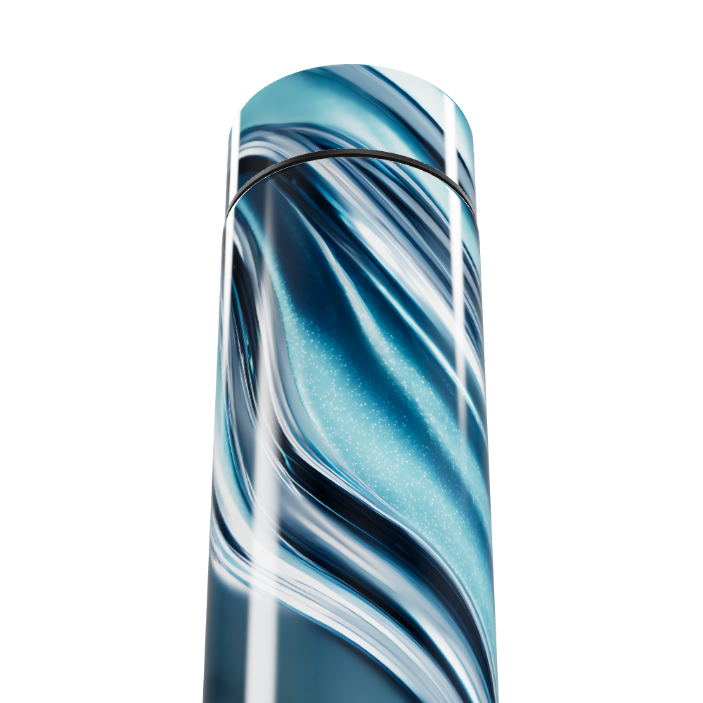 Garrafa Térmica Touch - Azul Marmorizado