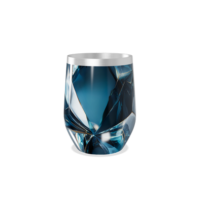 Copo Térmico Slim - Azul Cristal Facetado