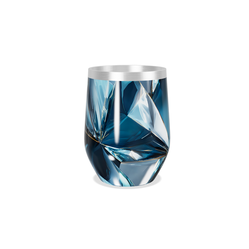 Copo Térmico Slim - Azul Cristal Facetado