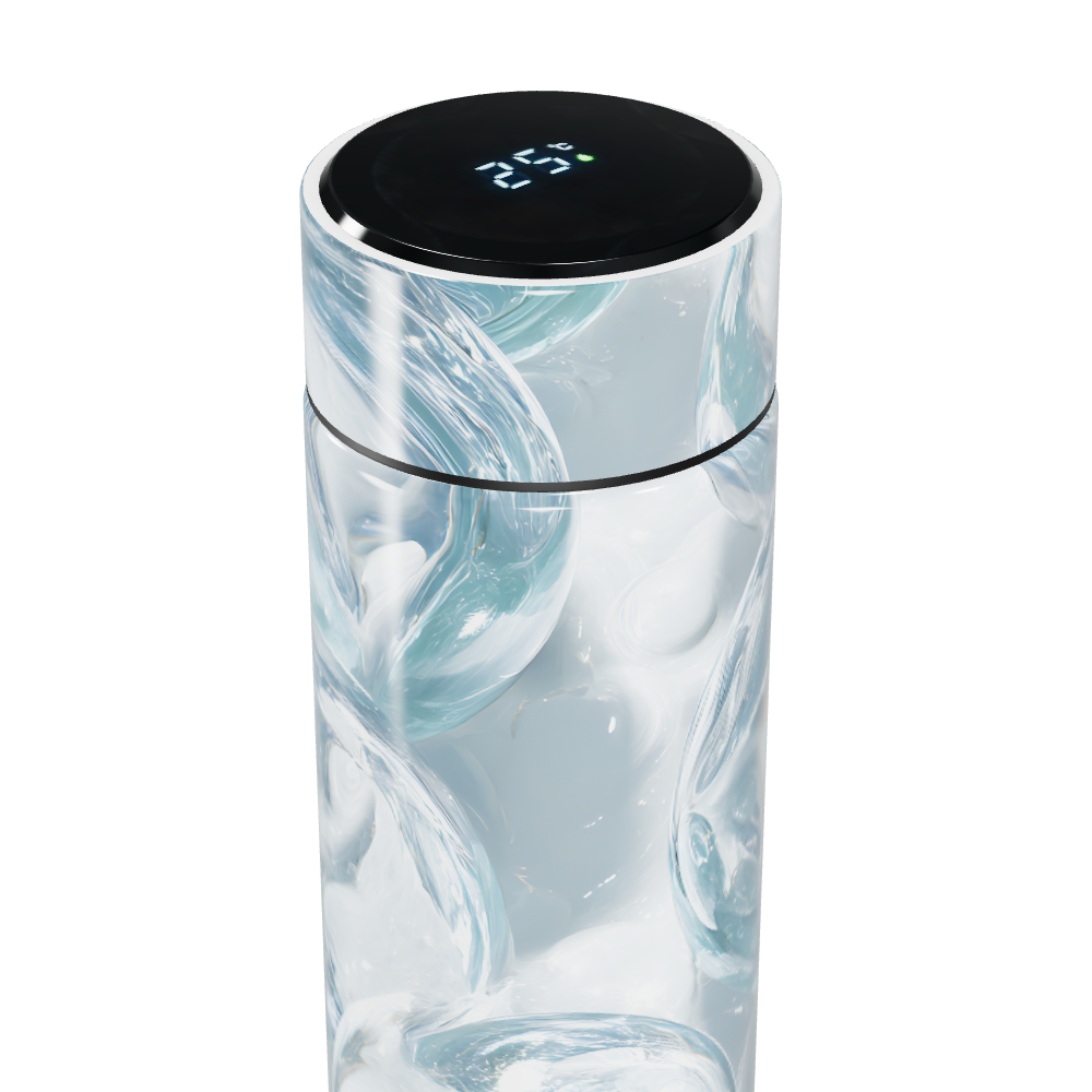 Garrafa Térmica Touch - Estampa Gelo Digital