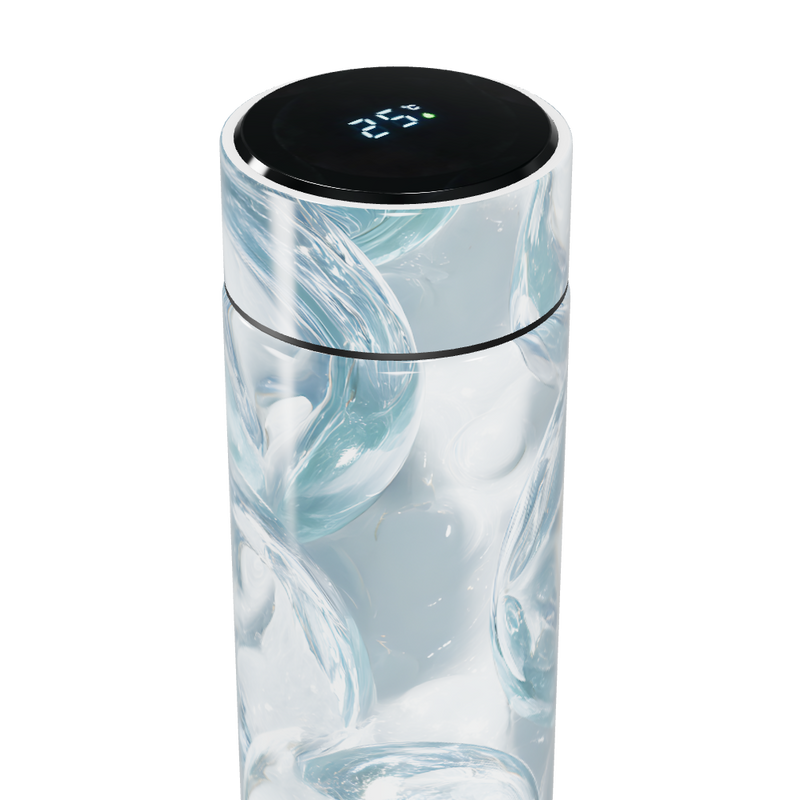 Garrafa Térmica Touch - Estampa Gelo Digital