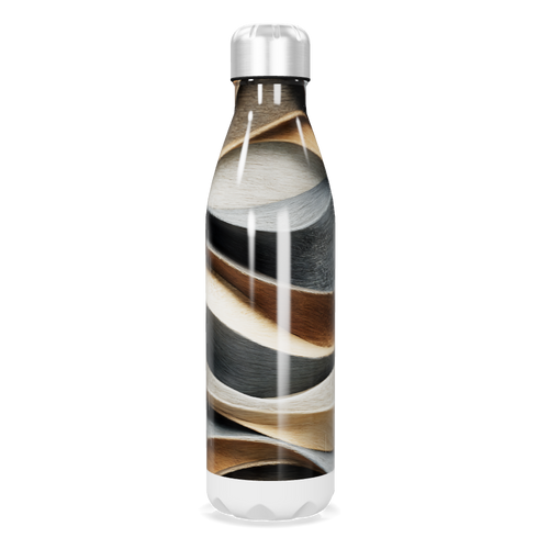 Garrafa Inox Estampada Listras Coloridas