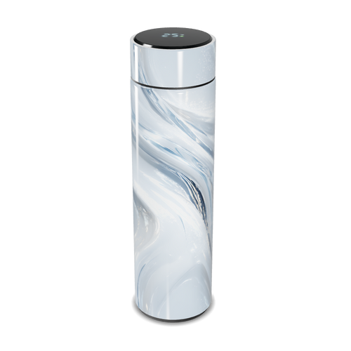 Garrafa Térmica Touch - Mármore Branco Digital