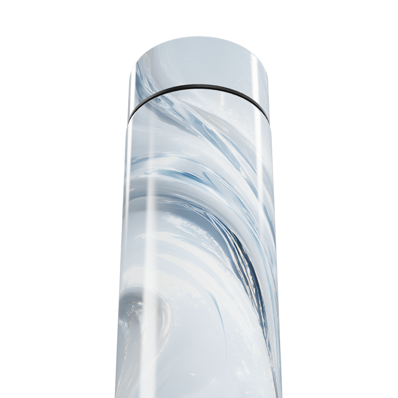 Garrafa Térmica Touch - Mármore Branco Digital