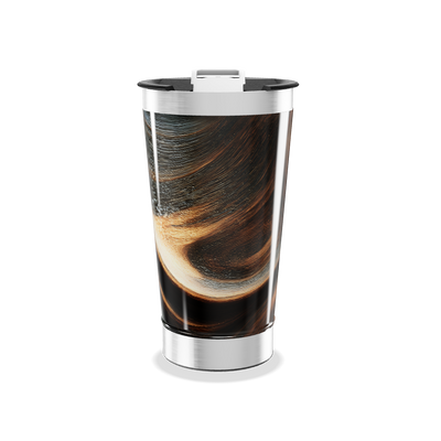 Copo Térmico - Design Espiral Aço Inox