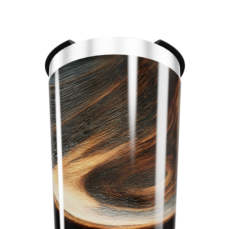 Copo Térmico - Design Espiral Aço Inox