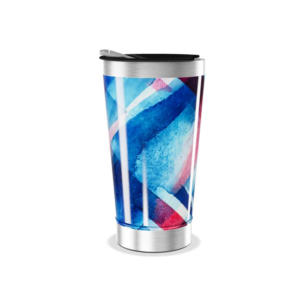 Copo Térmico - Estampa Azul Vermelho