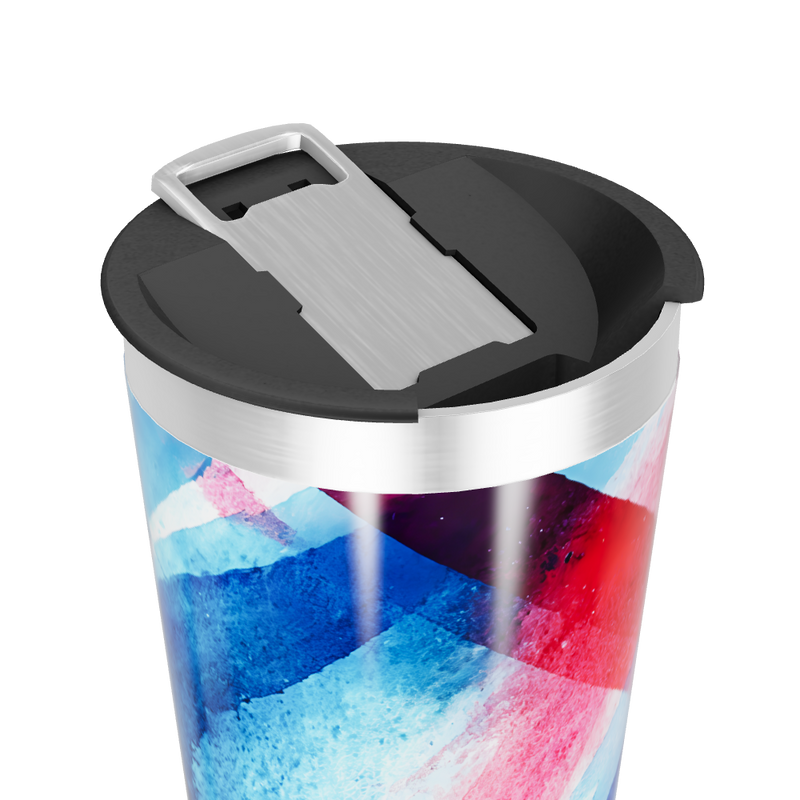 Copo Térmico - Estampa Azul Vermelho