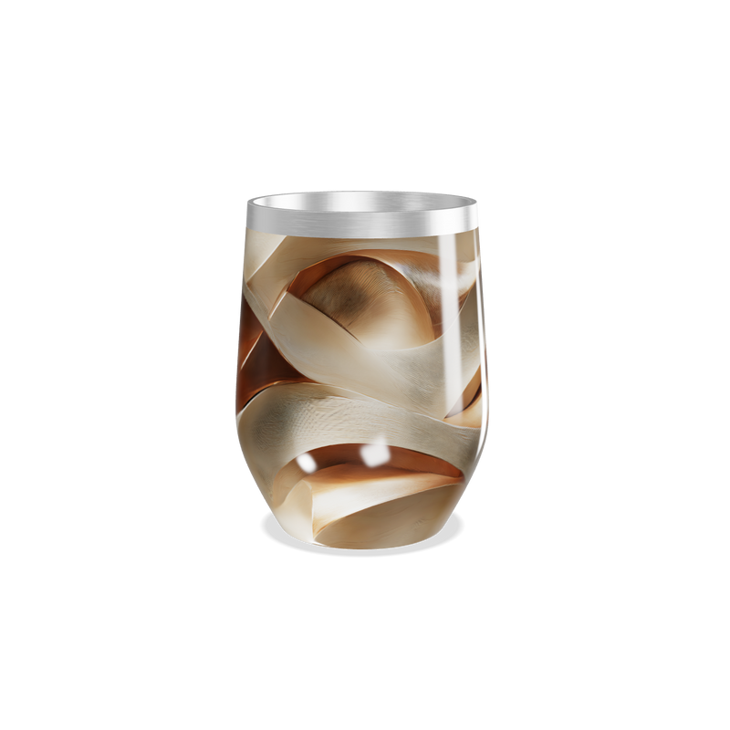 Copo Térmico Slim - Marrom Marmorizado Aço