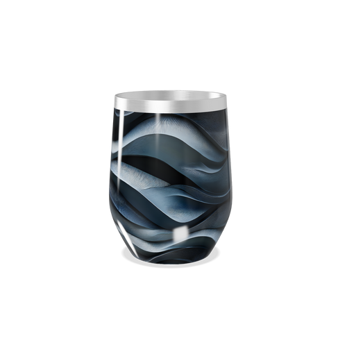 Copo Térmico Slim - Ondas Azul e Preto