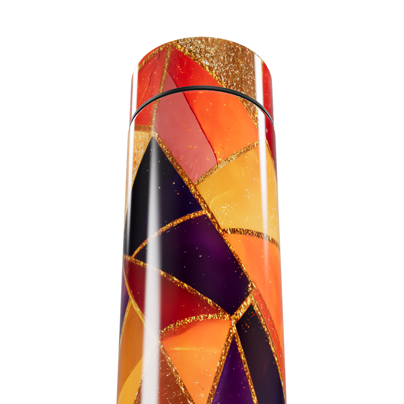 Garrafa Térmica Touch - Estampa Colorida Geométrica