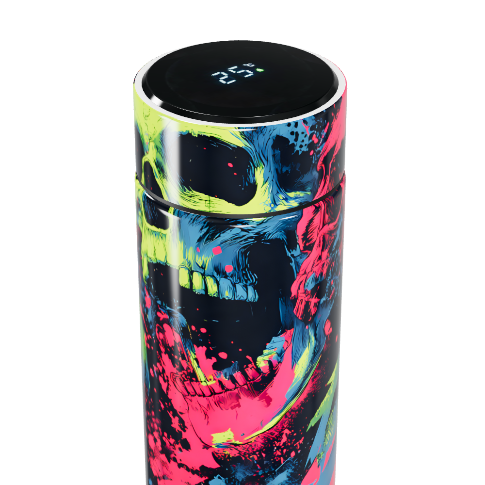 Garrafa Térmica Touch - Estampa Colorida Abstrata