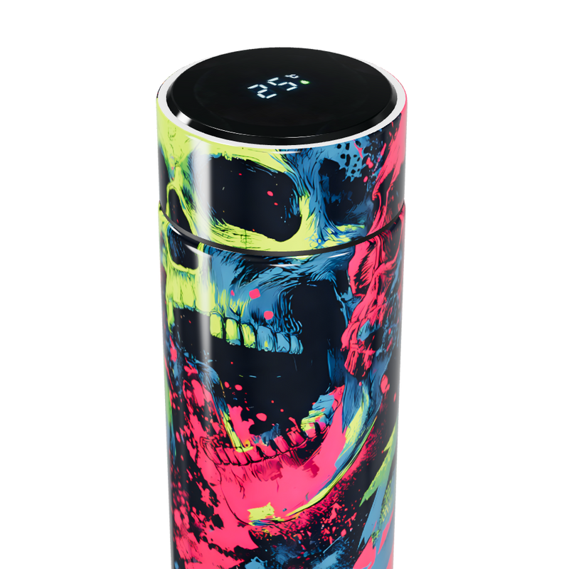 Garrafa Térmica Touch - Estampa Colorida Abstrata