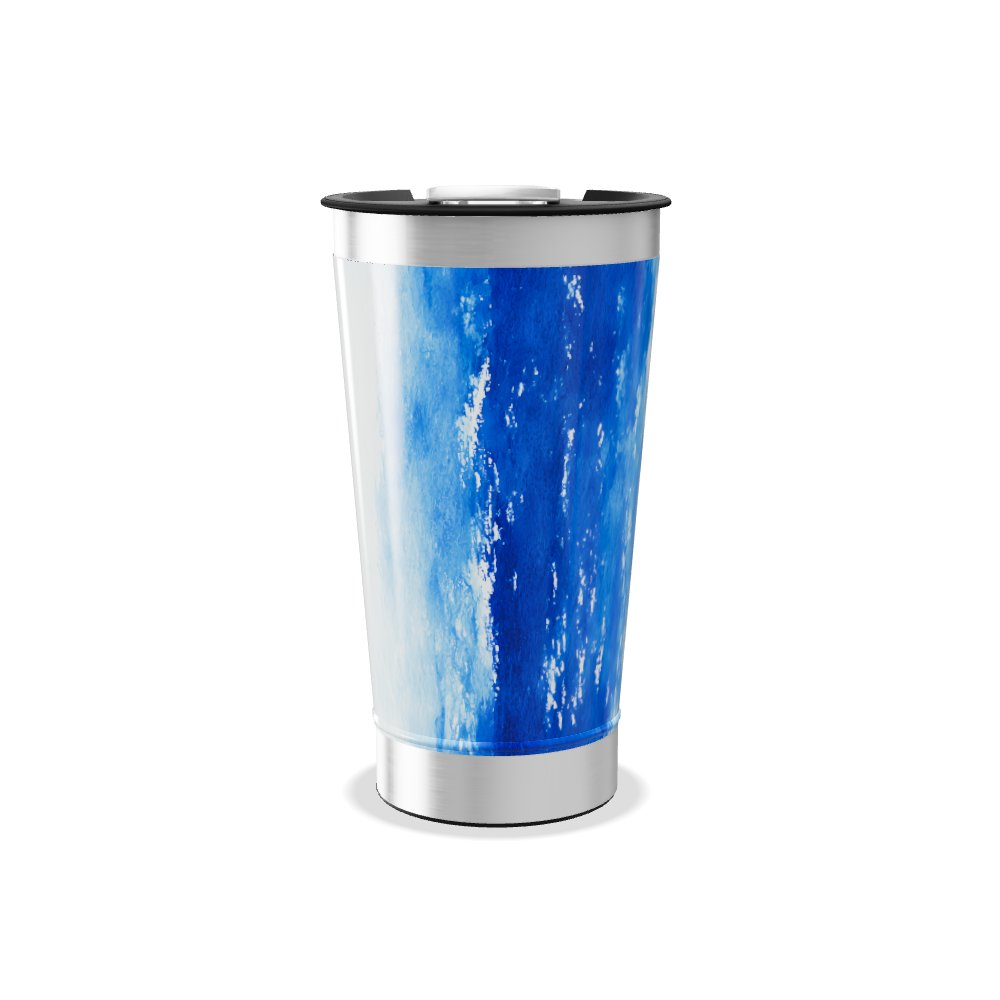 Copo Térmico - Estampa Vermelha Aquarela