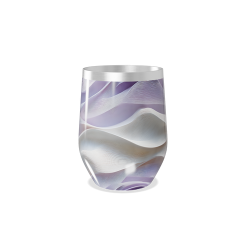 Copo Térmico Slim - Estampa Ondas Roxas