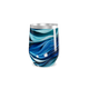 Copo Térmico Slim - Azul com Ondas