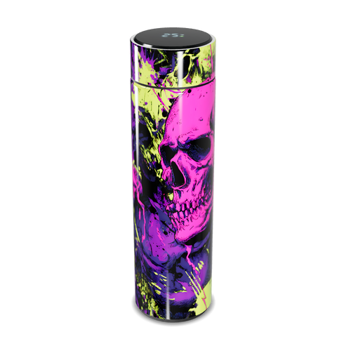 Garrafa Térmica Touch - Caveira Neon Aço Inox