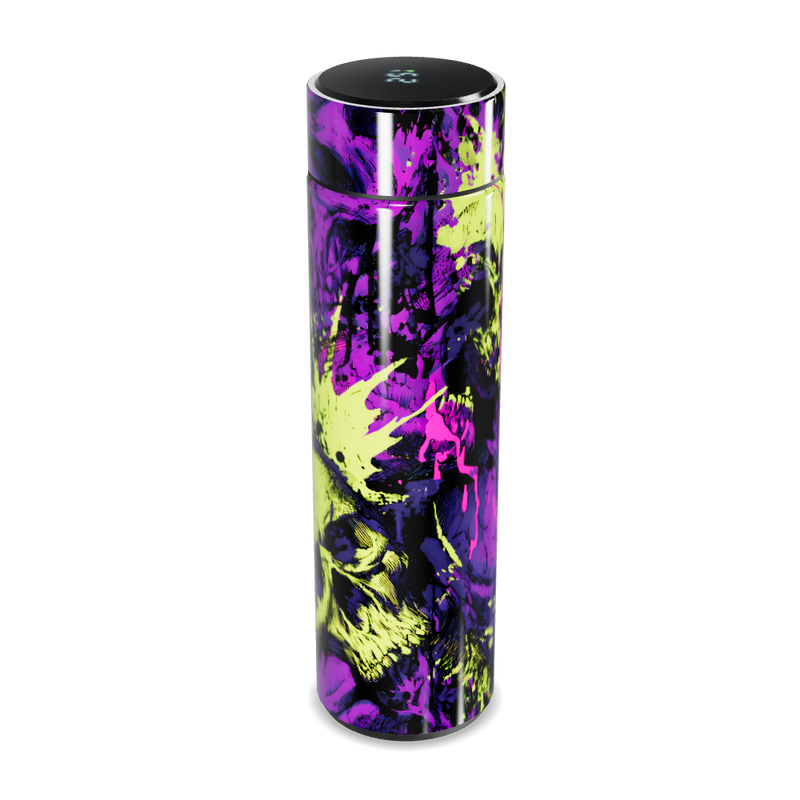 Garrafa Térmica Touch - Caveira Neon Aço Inox