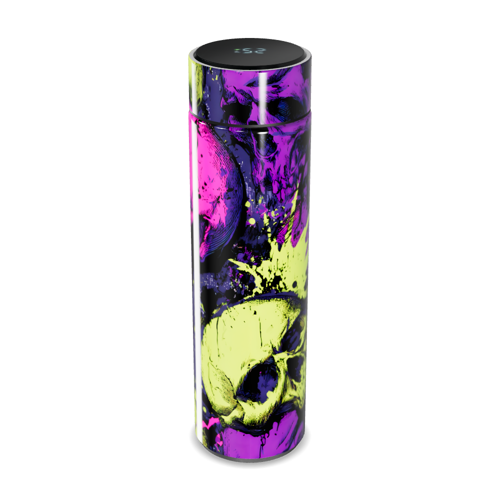 Garrafa Térmica Touch - Caveira Neon Aço Inox