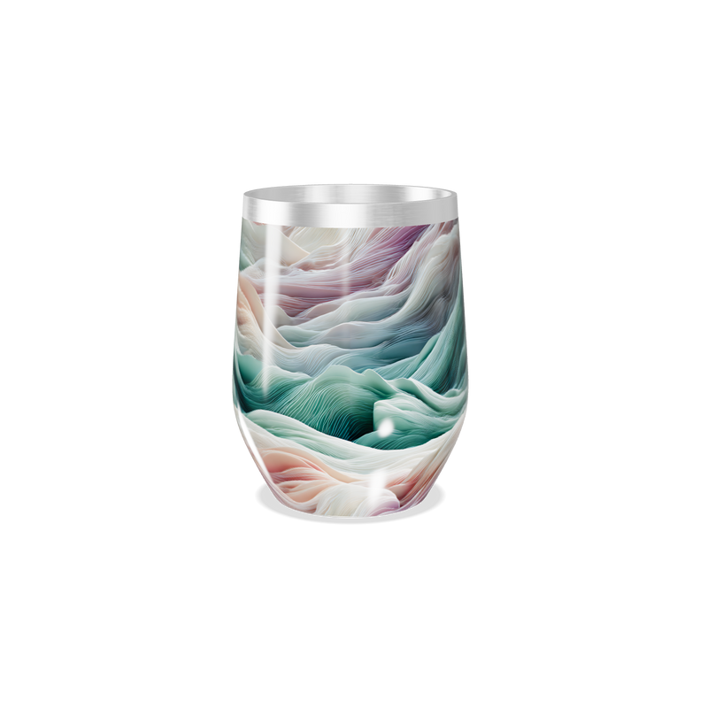 Copo Térmico Slim - Ondas Multicoloridas Inox
