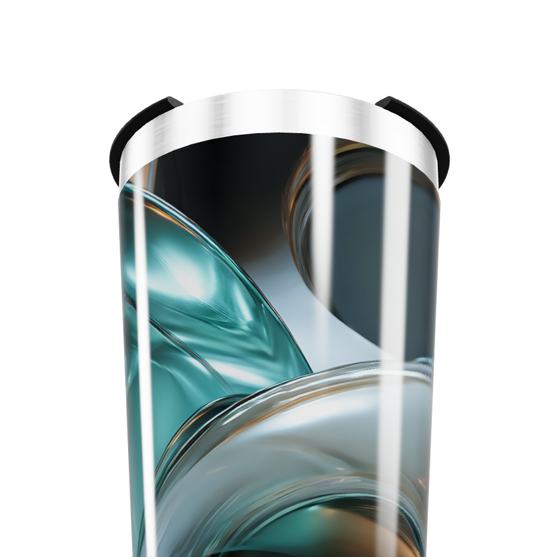 Copo Térmico - Abstrato Azul Aço Inox